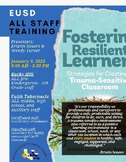 all staff training flyer